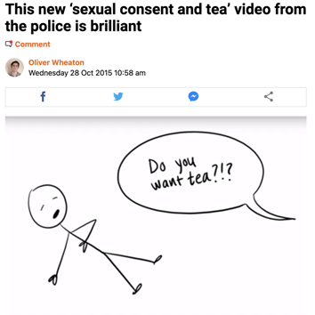 Sexual Consent and tea